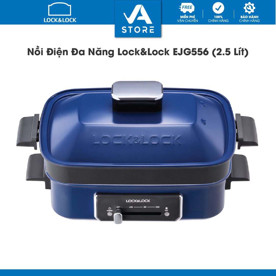 Nồi Điện Đa Năng Lock&amp;Lock EJG556 (2.5 Lít) - Hàng Chính Hãng