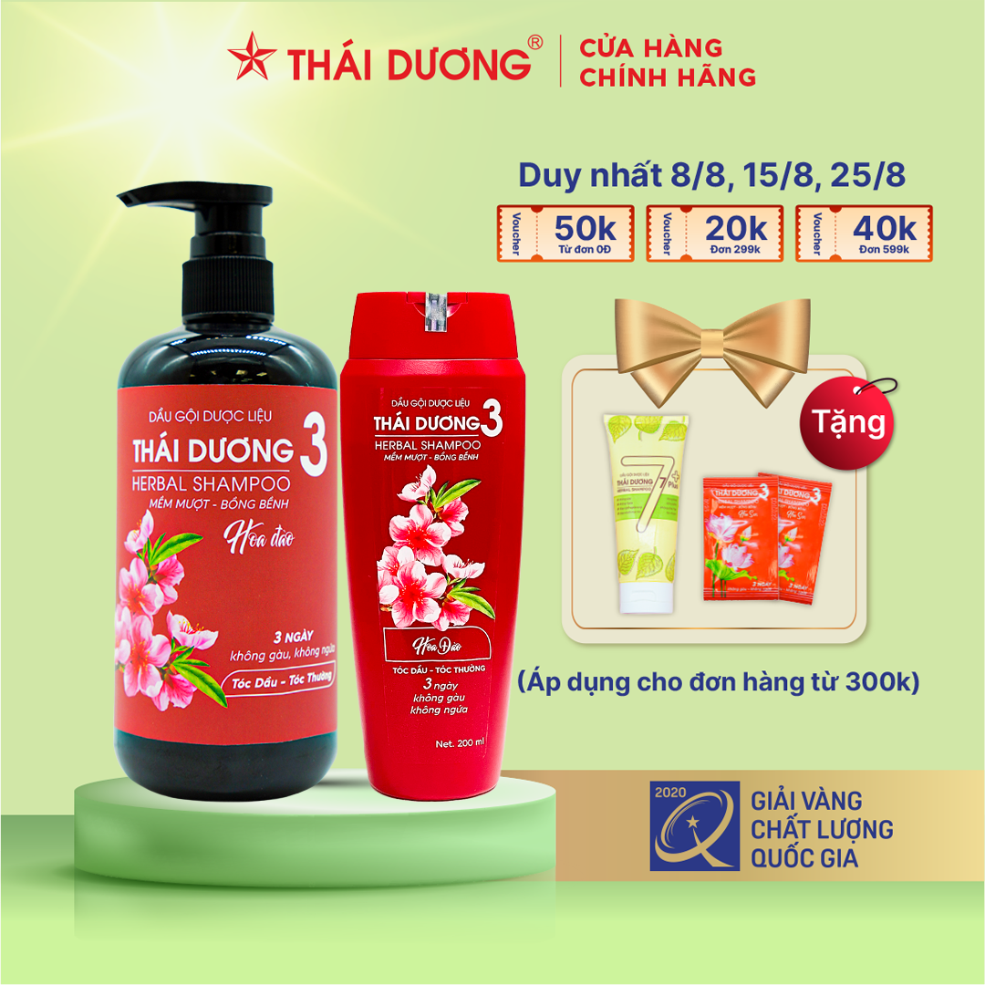 Dầu gội dược liệu Thái Dương 3 500ml