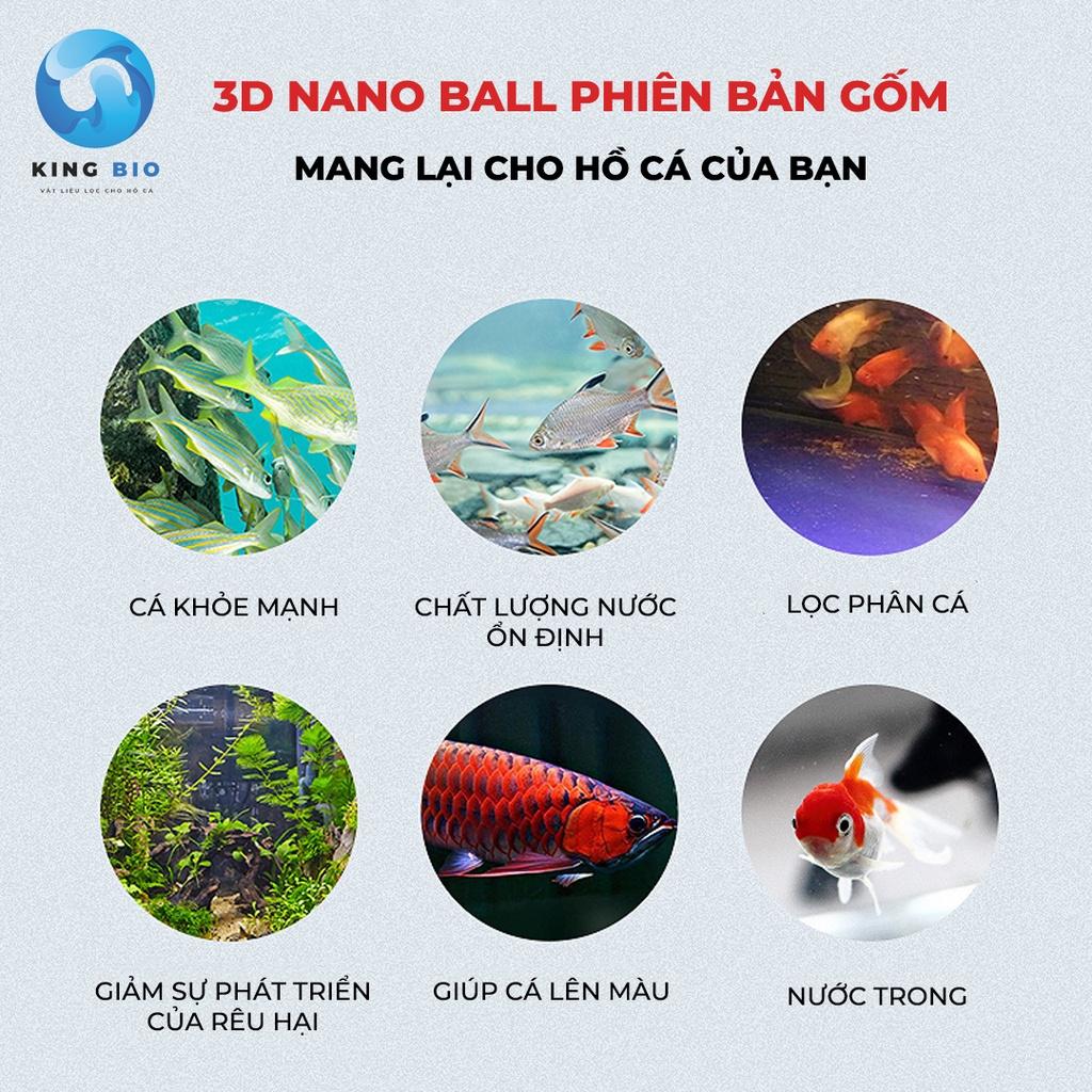 Viên sứ lọc ngũ sắc 3D Nano Bio No1 - Vật liêu lọc thế hệ mới cho bể cá, hồ cá