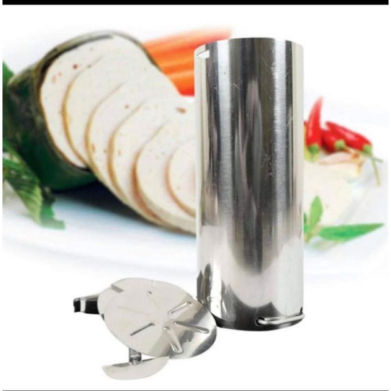 Khuôn Giò Xào Inox , Khuôn Làm Giò Chả Chất Liệu Inox Loại 1kg