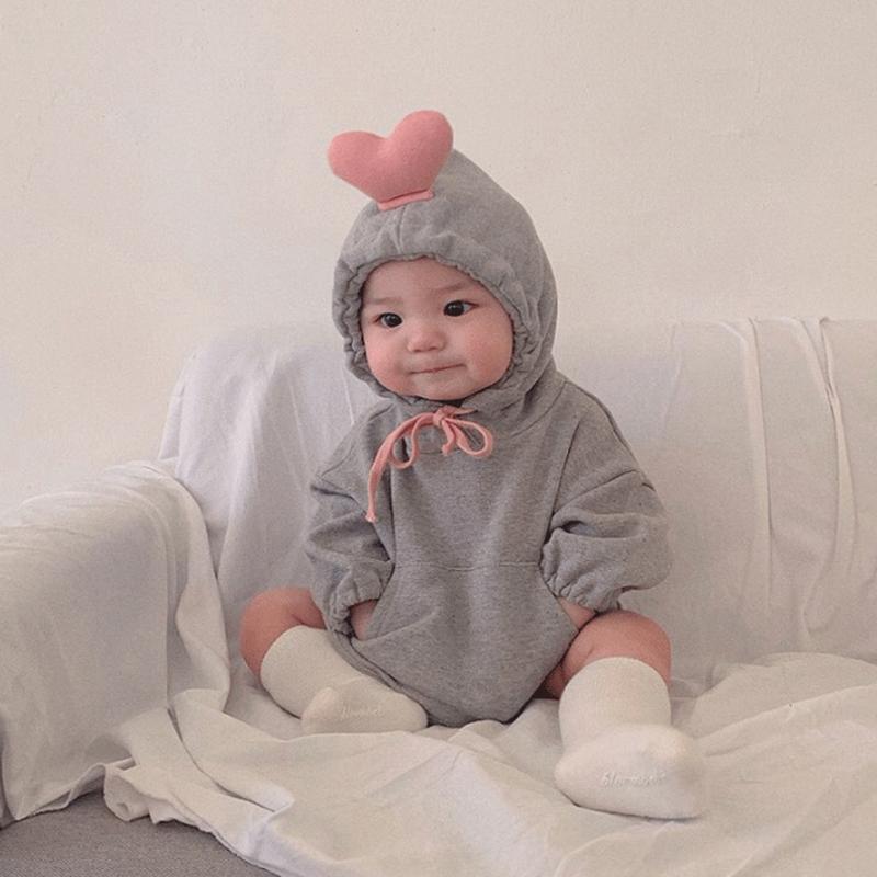 Trái Tim Hoạt Hình Cho Bé Trai Bé Gái Xuân Chắc Chắn 2021 Áo Khoác Cotton Áo Liền Quần Bodysuit Áo Liền Quần Trẻ Em Quần Áo Cho Trẻ Sơ Sinh Từ 0 Tuổi