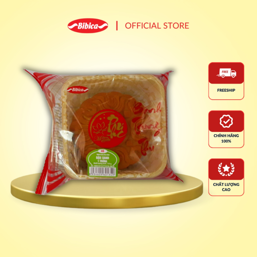 Bánh Nướng Trung Thu Bibica - Đậu xanh 1T 150g (46)