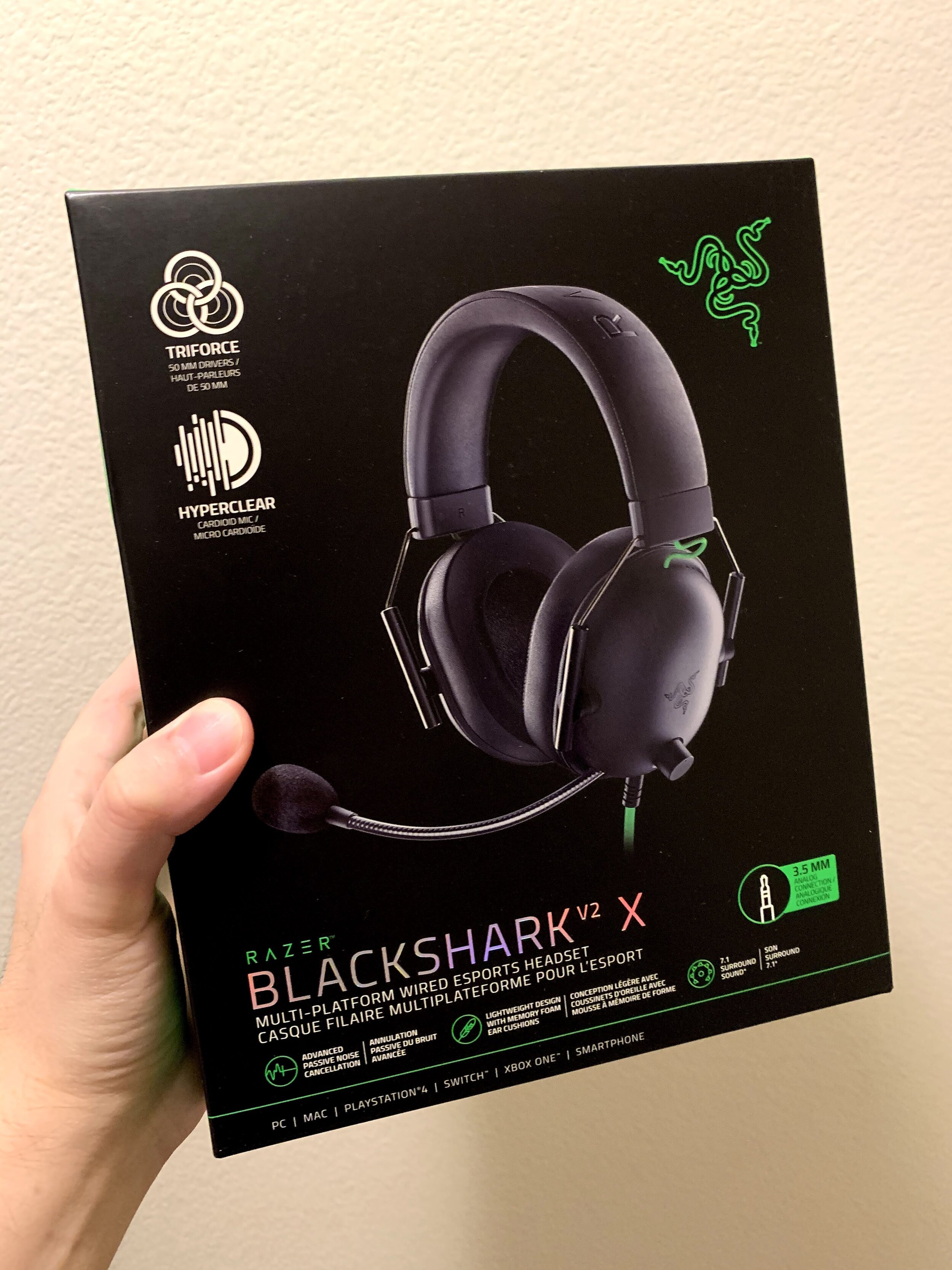 Tai nghe Razer BlackShark V2 X-Wired_RZ04-03240100-R3M1-HÀNG CHÍNH HÃNG
