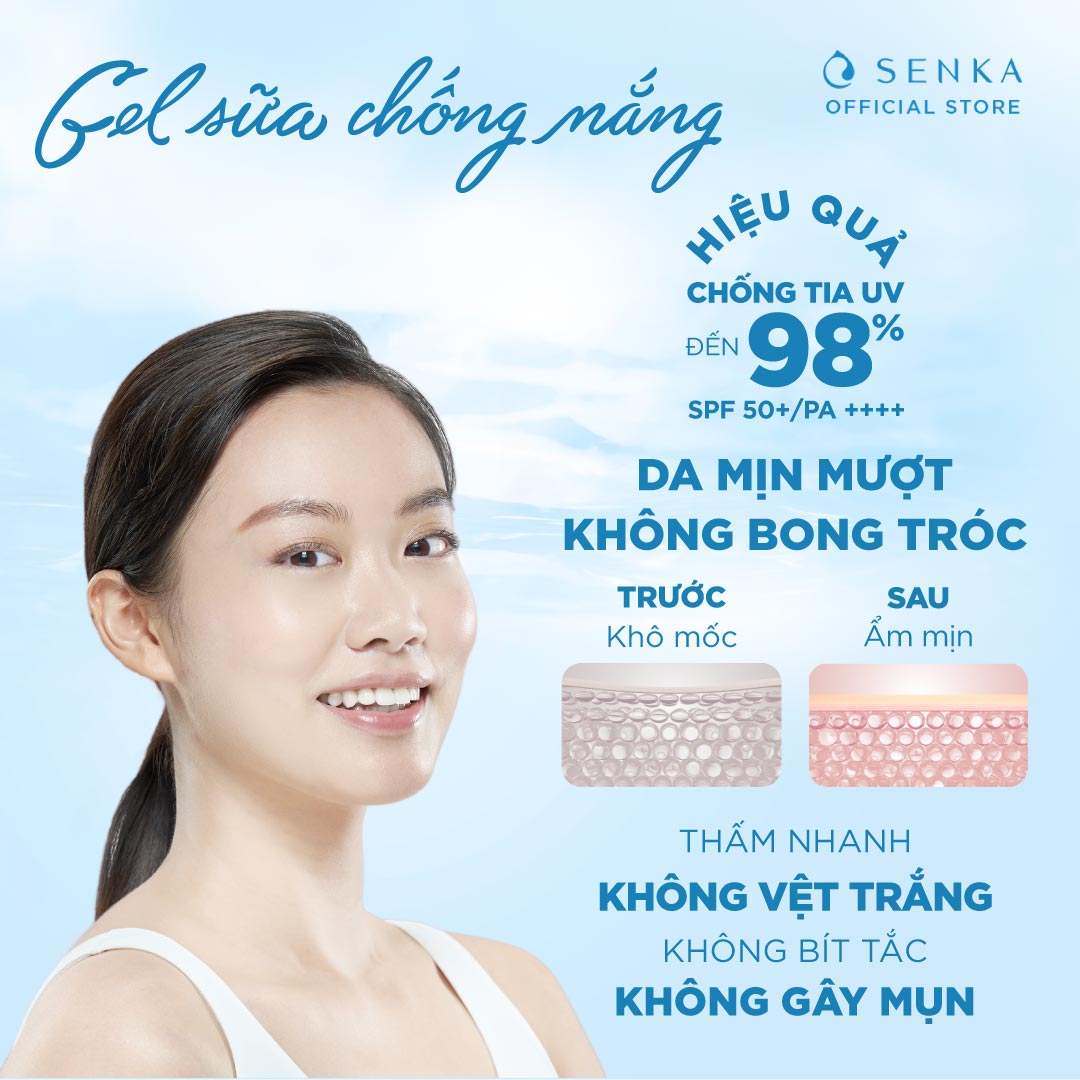 Gel sữa chống nắng Senka Perfect UV Gel 80ml