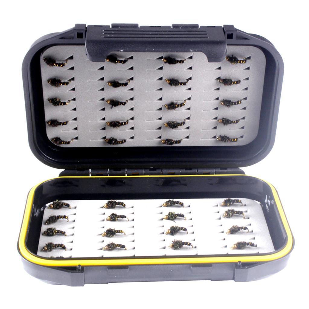 40pcs Fishing Flies Set Fly Fishing Lure Wet Flies Simulation Insects Flies Made of High Quality Carbon Steel Durable to use