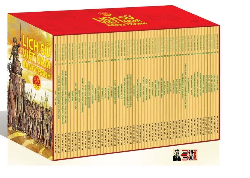 (Boxset trọn bộ 53 tập) LỊCH SỬ VIỆT NAM BẰNG TRANH - Trần Bạch Đằng chủ biên – bìa mềm