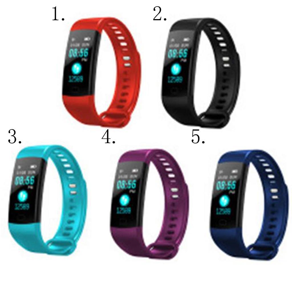 Bluetooth Smart Band Watch Fitness Tracker Bracelet Heart Rate Steps Red