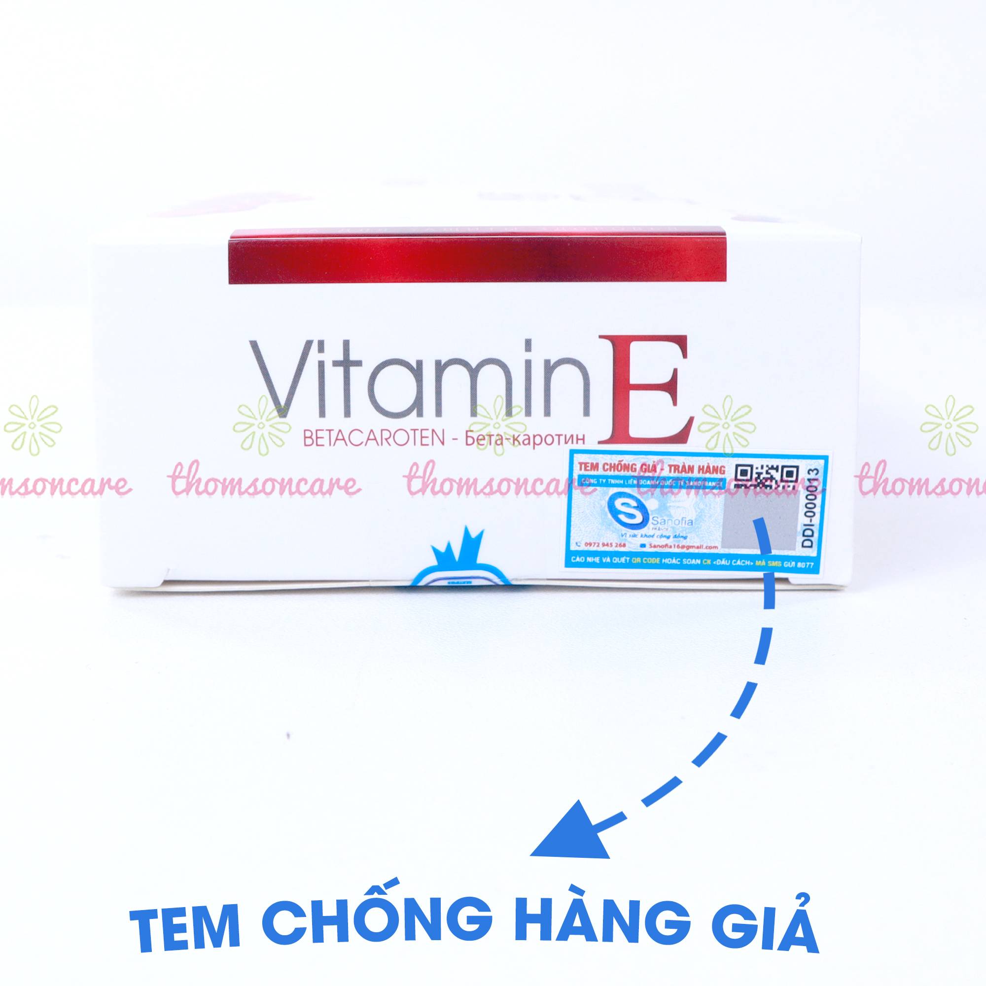 Combo viên uống nội tiết tố Lcystine 60v, Vitamin E đỏ vỉ Sano 30v, Vitamin C có thêm kẽm 60v - Giúp bổ sung nội tiết tố tóc khỏe đẹp da , bổ sung Vitamin C và kẽmThomsoncare