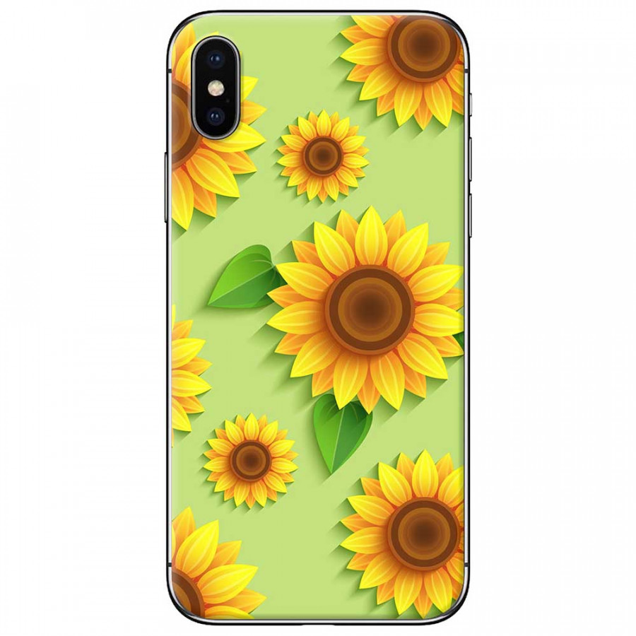 Ốp lưng  dành cho iPhone XS mẫu Hoa hướng dương