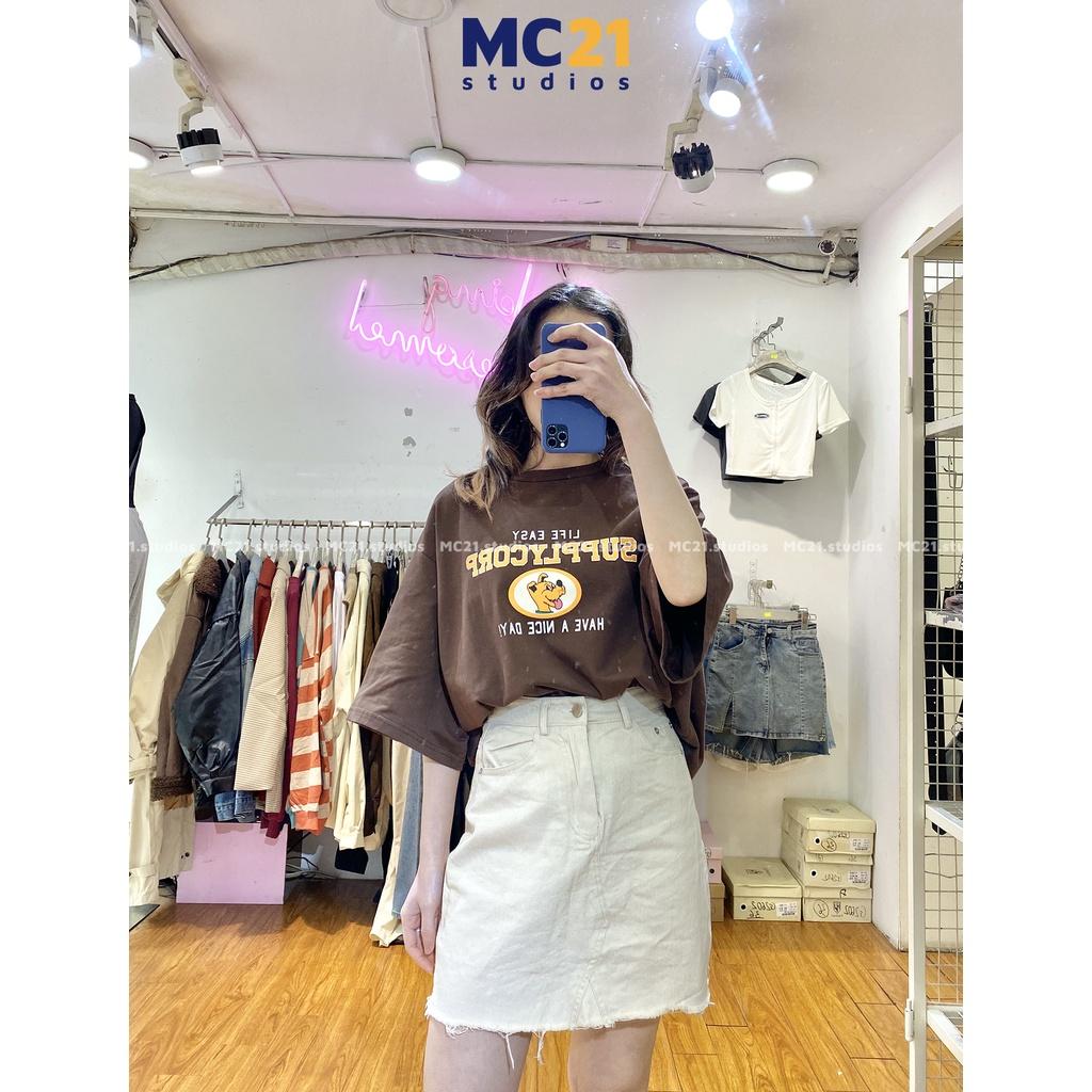 Chân váy ngắn MINION CLOTHING chất kaki lưng cạp cao Ulzzang Streetwear Hàn Quốc vải mềm mịn dày dặn V3202