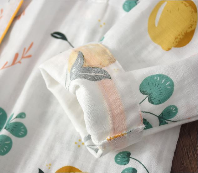 Bộ Đồ Pyjama Bầu Và Sau Sinh Dài Tay Azuno AZ9449  Mặc Mùa Hè Cực Mát Chất Liệu Xô Nhật Cao Cấp