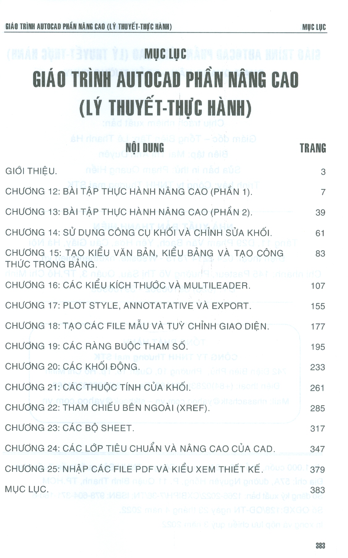 Combo 2 cuốn GIÁO TRÌNH AUTOCAD - PHẦN CƠ BẢN + NÂNG CAO (LÝ THUYẾT - THỰC HÀNH) (Dùng cho các phiên bản Autocad 2022-2021)