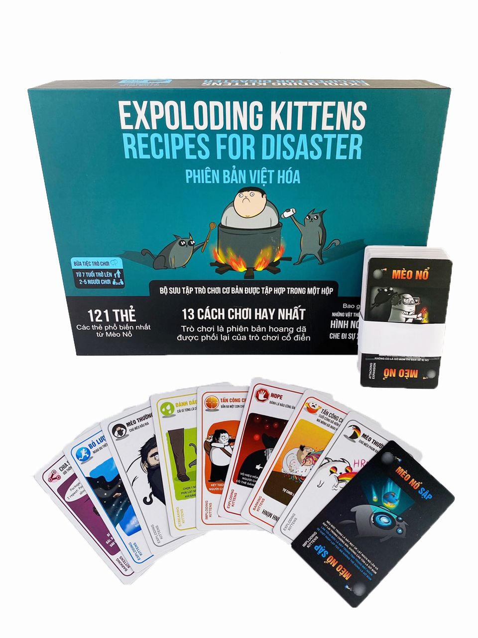 Bộ Mèo Nổ Exploding Kittens: Recipes for Disaster Việt Hóa