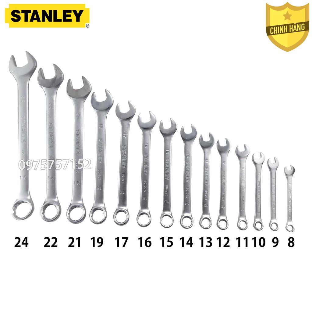 Bộ cờ lê cao cấp STANLEY vòng miệng - đầu tròng 14 chi tiết 8-24mm khay đựng tiện dụng chống va đập - Chính hãng