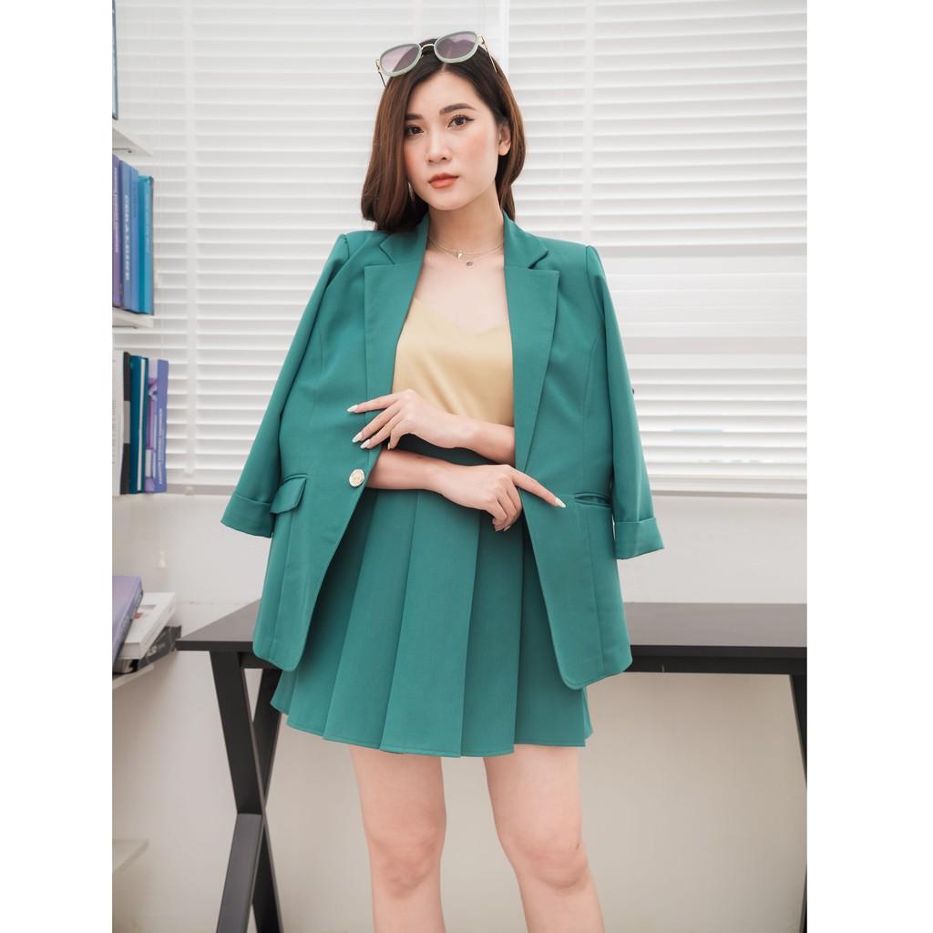 Hình ảnh Áo khoác blazer, áo vest nữ kiểu Hàn Quốc tay lỡ, chất vải đẹp, nhiều màu - Thời trang công sở WFstudios