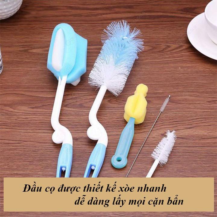 BỘ CỌ RỬA BÌNH SỮA 5 CHI TIẾT TIỆN ÍCH - 00187