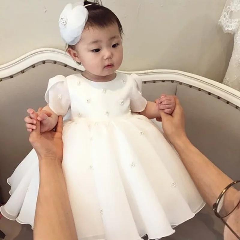 váy công chúa  bé  gái - FRERSHIP- váy đầm công chúa trắng voan 033