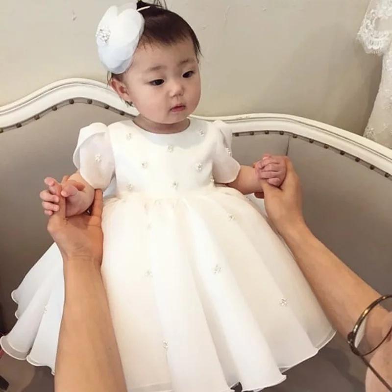 Váy công chúa bé gái - FRERSHIP- váy đầm công chúa trắng voan 033