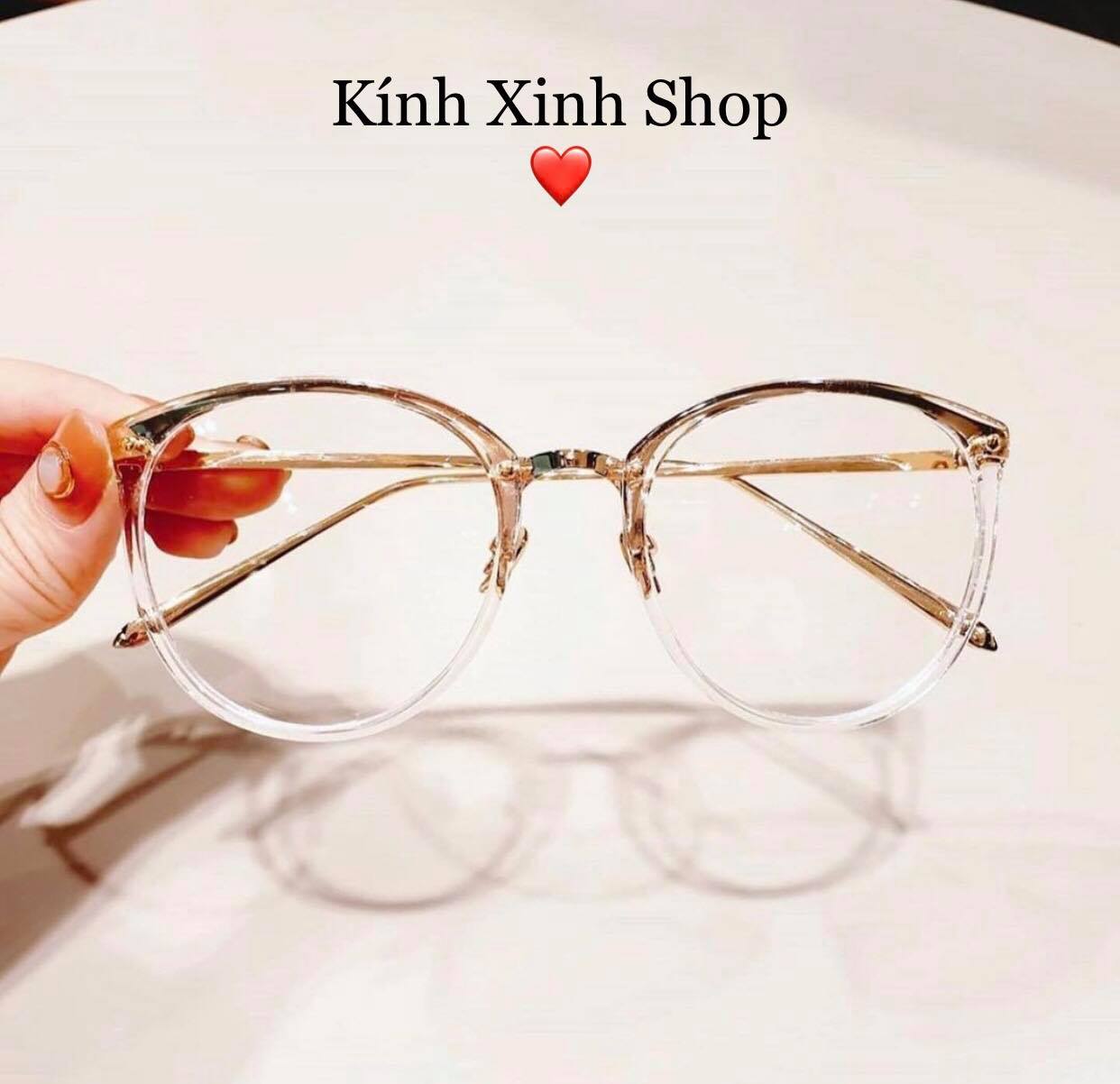 Kính Mắt tròn gọng kim loại chống bức xạ, ánh sáng xanh cao cấp cho Nam và nữ