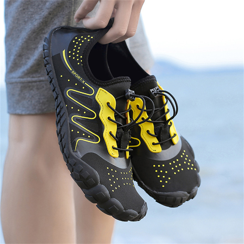 New Five Finger Upstream Shoes Couple Beach Shoes Non-slip Diving Swimming Shoes Speed Interference Water Shoes Barefoot Patch Shoes