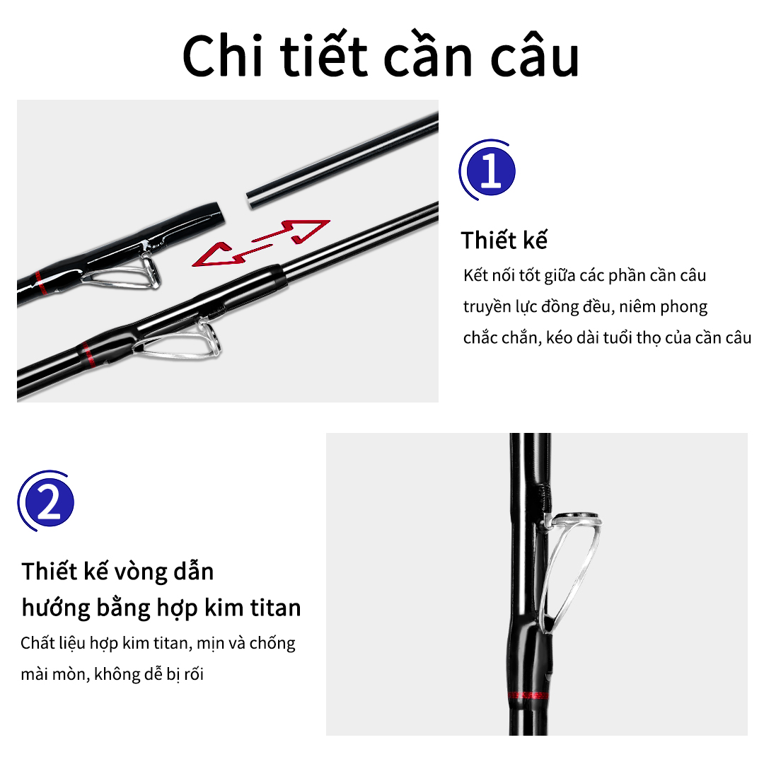 OneTwoFit  Cần câu1,8m Cần câu xoay bằng sợi thủy tinh Đáy câu có thể được lưu trữ fishing rod OT042701