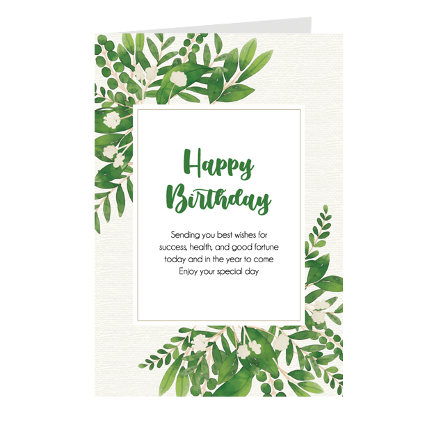 Thiệp sinh nhật Birthday ép nhũ - Thiệp Greenwood cao cấp (603-BDP09)