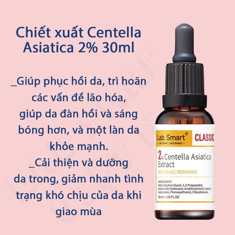 Tinh chất serum 2% CENTELLA ASIATICA làm mờ nếp nhăn, căng da 30ml DrHsieh LabSmart Đài Loan