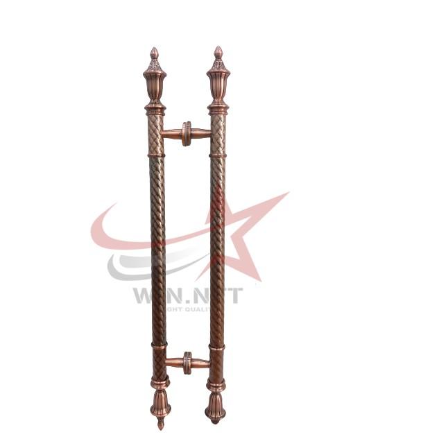 Tay Nắm Cửa Kính Cường Lực, Cửa Nhôm - Tay Đồng Đỏ Rồng Ấm.