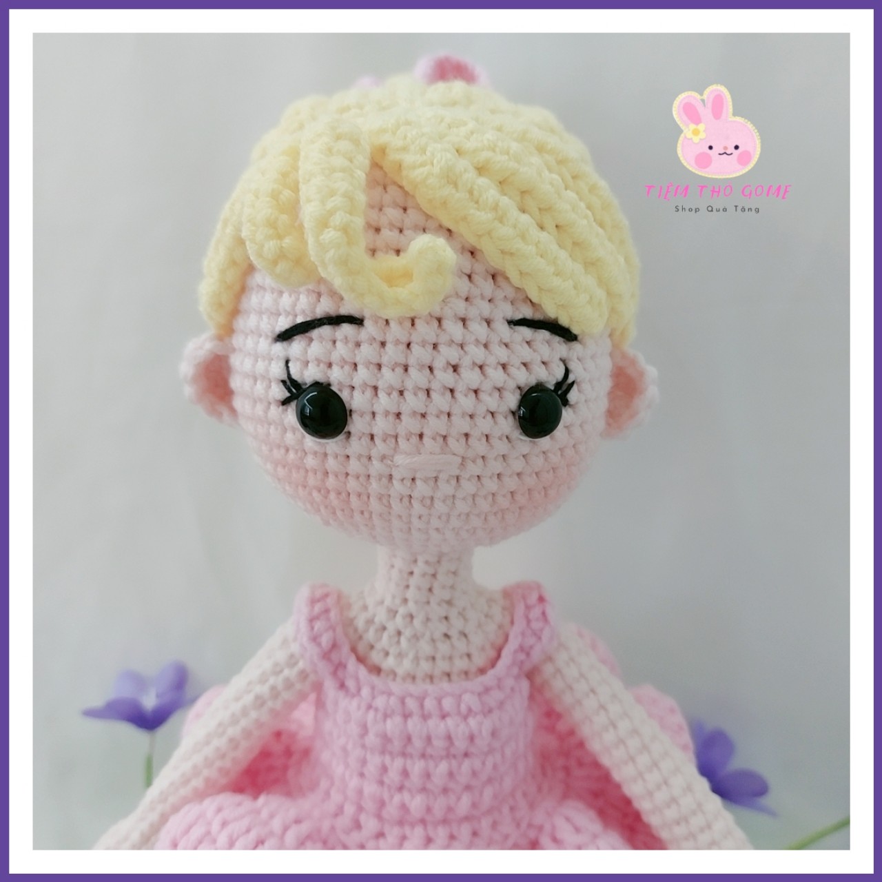 Búp bê nhồi bông, búp bê len móc handmade, Búp Bê Balle 30, quà cho bé