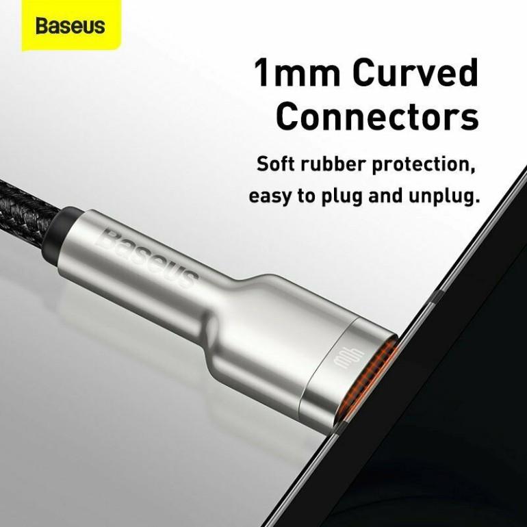 Cáp sạc nhanh, siêu bền Baseus Cafule Metal Series Type C 40W - Hàng chính hãng.