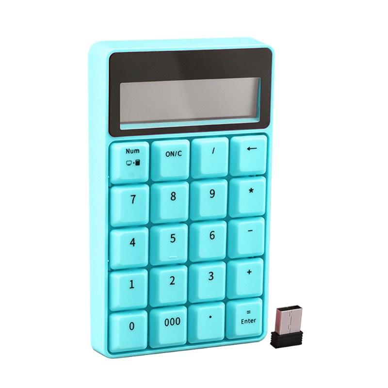 HSV Mini 2.4G Wireless Number Keypad 20 Keys Digital Numeric Keyboard for Windows XP