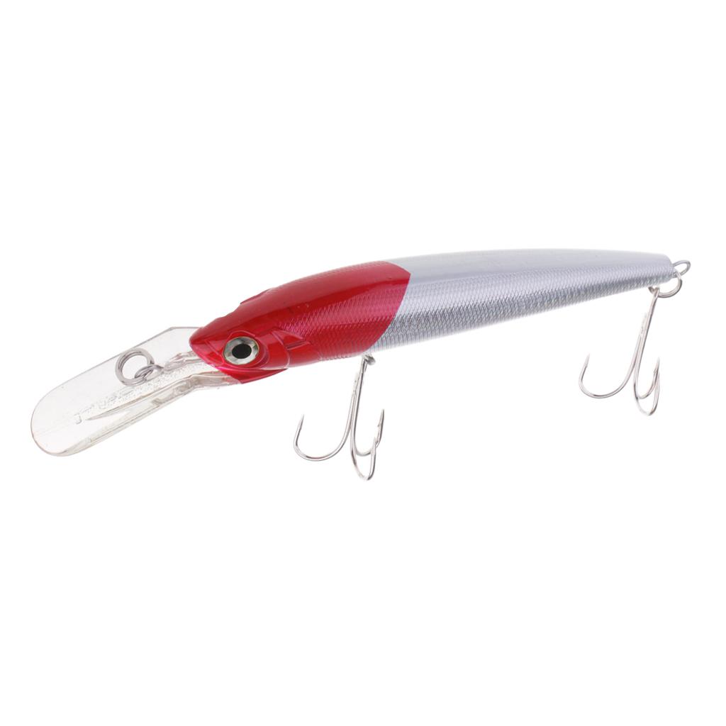 Artficial Minnow Fishing Lure Plastic Hard Bait Crankbait Hook Fishing Tackle 18cm/80g