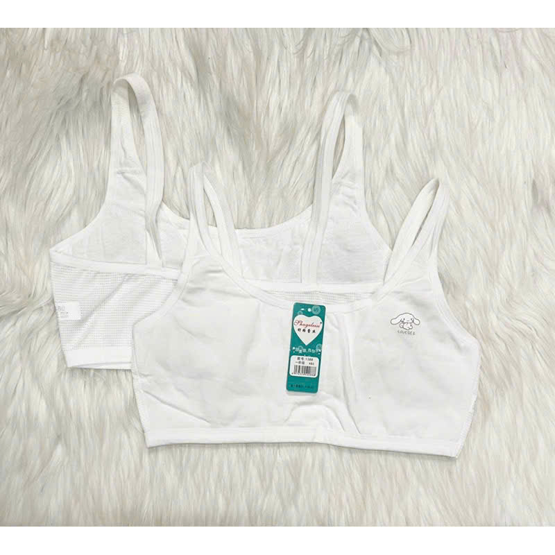 Áo Lá Học Sinh 1388 Mẫu Thỏ Cotton Mút Mỏng Lưng Có Thông Hơi