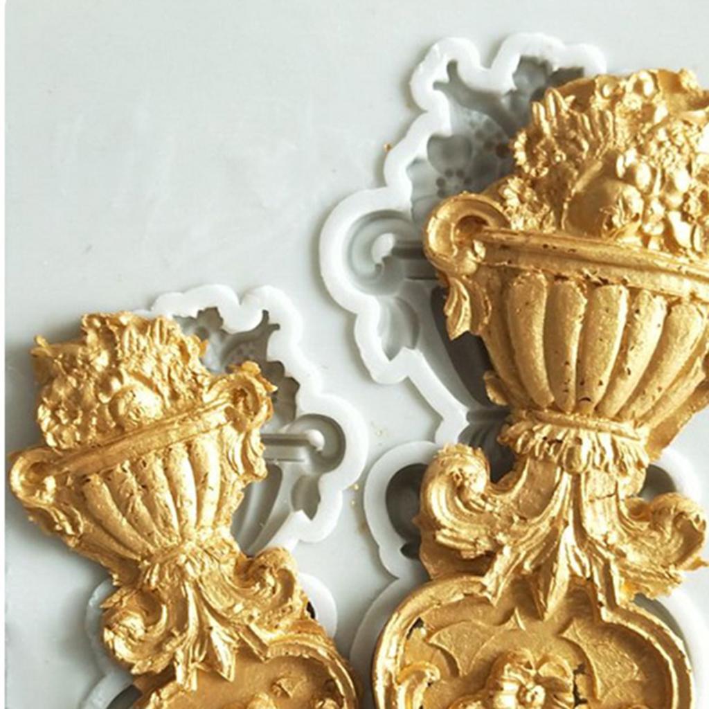DIY Sugar Craft Cake Vintage Relief 3D Fondant Silicone Mold For Sugarcraft, Cake Decoration, Cupcake Topper, Polymer Clay, Baking Mold, Craft DIY