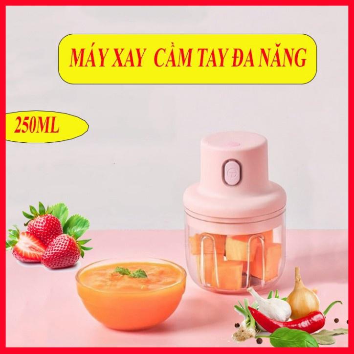 Máy Xay Mini Sạc Điện Cầm Tay, Xay Thịt, Đồ Ăn Dặm Cho Bé, Gia Vị, Tỏi, Ớt Siêu Tiện Dụng Cho Bạn