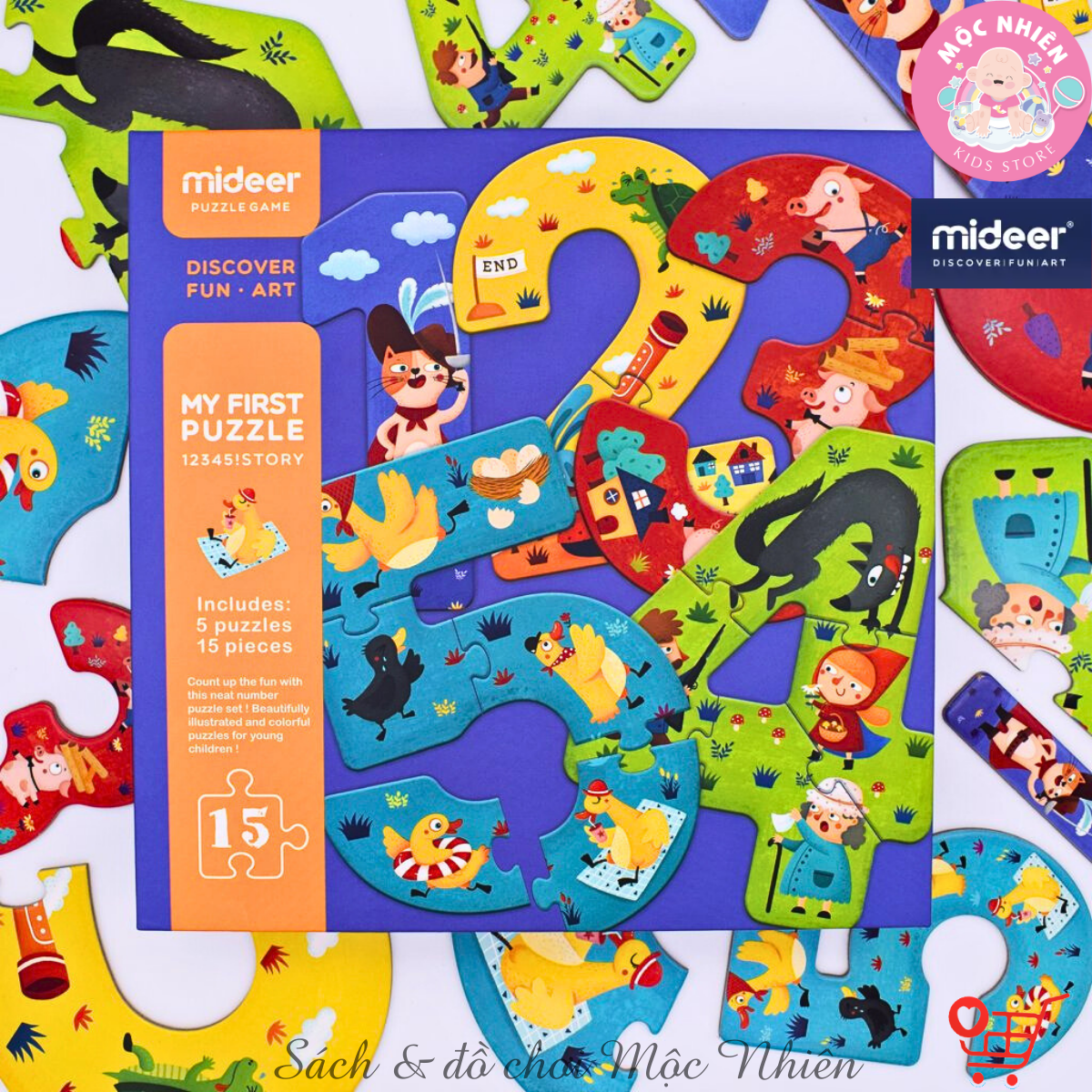 Đồ Chơi Xếp Hình Ghép Cặp Đầu Tiên - Mideer My First Puzzle (Nhiều Chủ Đề) Dành Cho Các Bé Trên 2 Tuổi - Mộc Nhiên