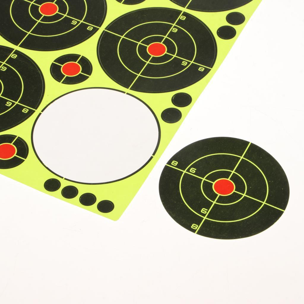 3x90pcs Targets Reactive Splatter Dia. 8cm Adhesive Paper Target