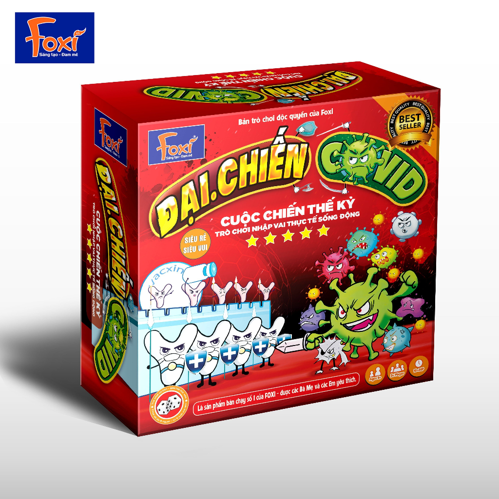 Đồ Chơi Board Game - Đại Chiến Covid - Foxi