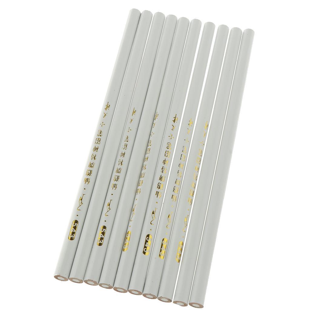 20 Pcs Fabric Tailor Sewing Marking Pencils Set Dressmaker White Yellow