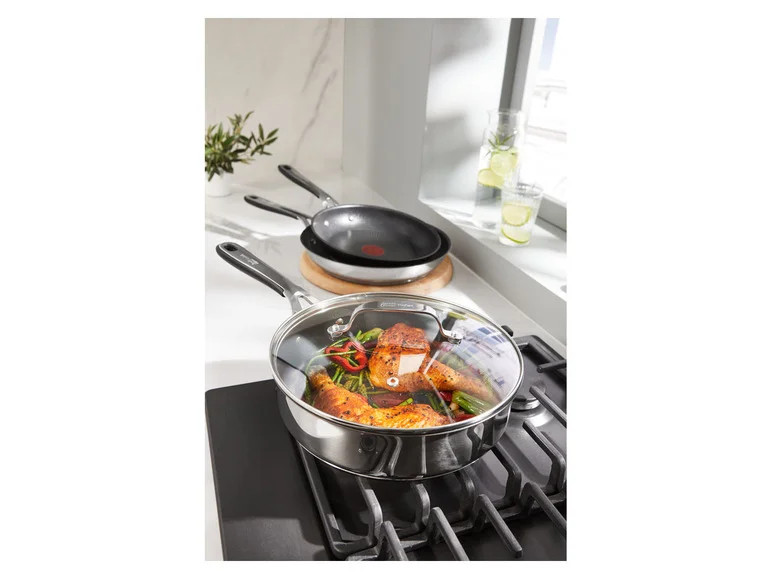 CHẢO TEFAL JAMIE OLIVER 25CM CÓ NẮP VUNG Hàng Chính Hãng