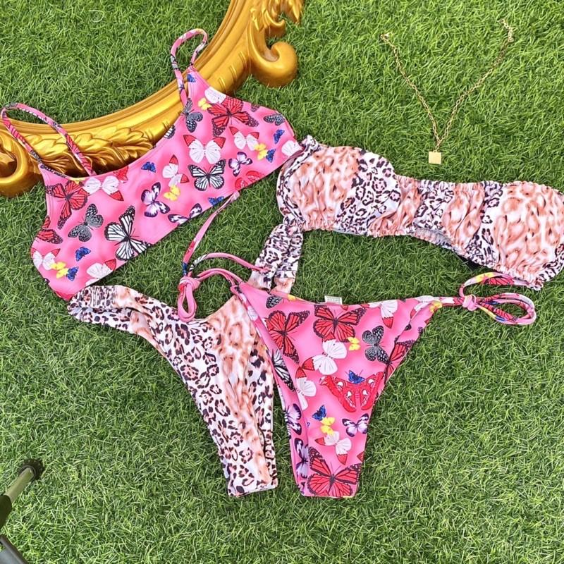 bikini họa tiết bướm hồng (Nacy)