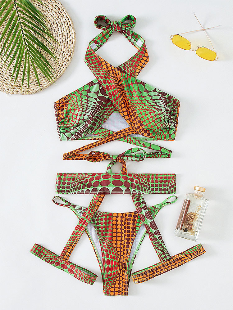 Bộ bikini 2 mảnh màu trơn có mút nâng ngực quyến rũ thời trang cho nữ