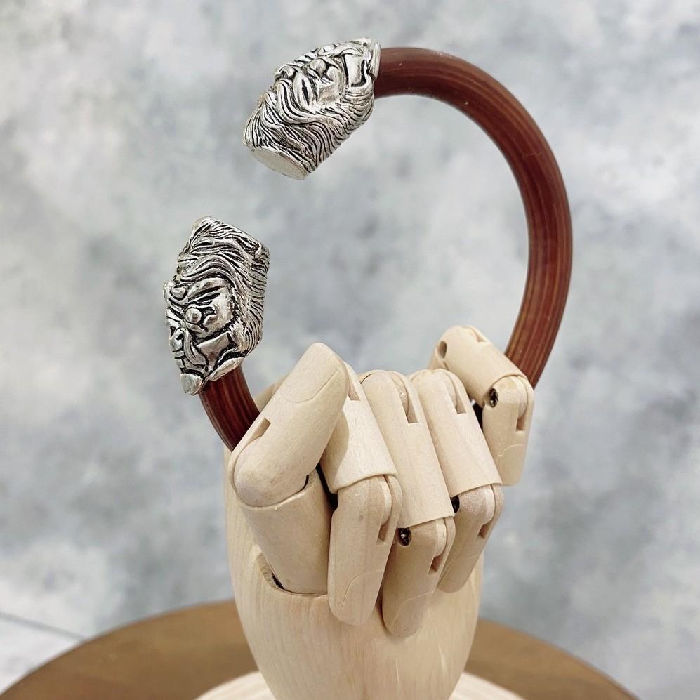 Vòng Vine Kim cang thừng Tây Tạng bọc bạc - Vòng phong thuỷ dành riêng cho nam và nữ
