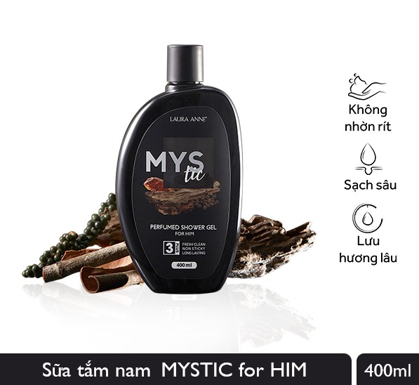 Bộ đôi nước hoa và sữa tắm Laura anne Mystic for Him