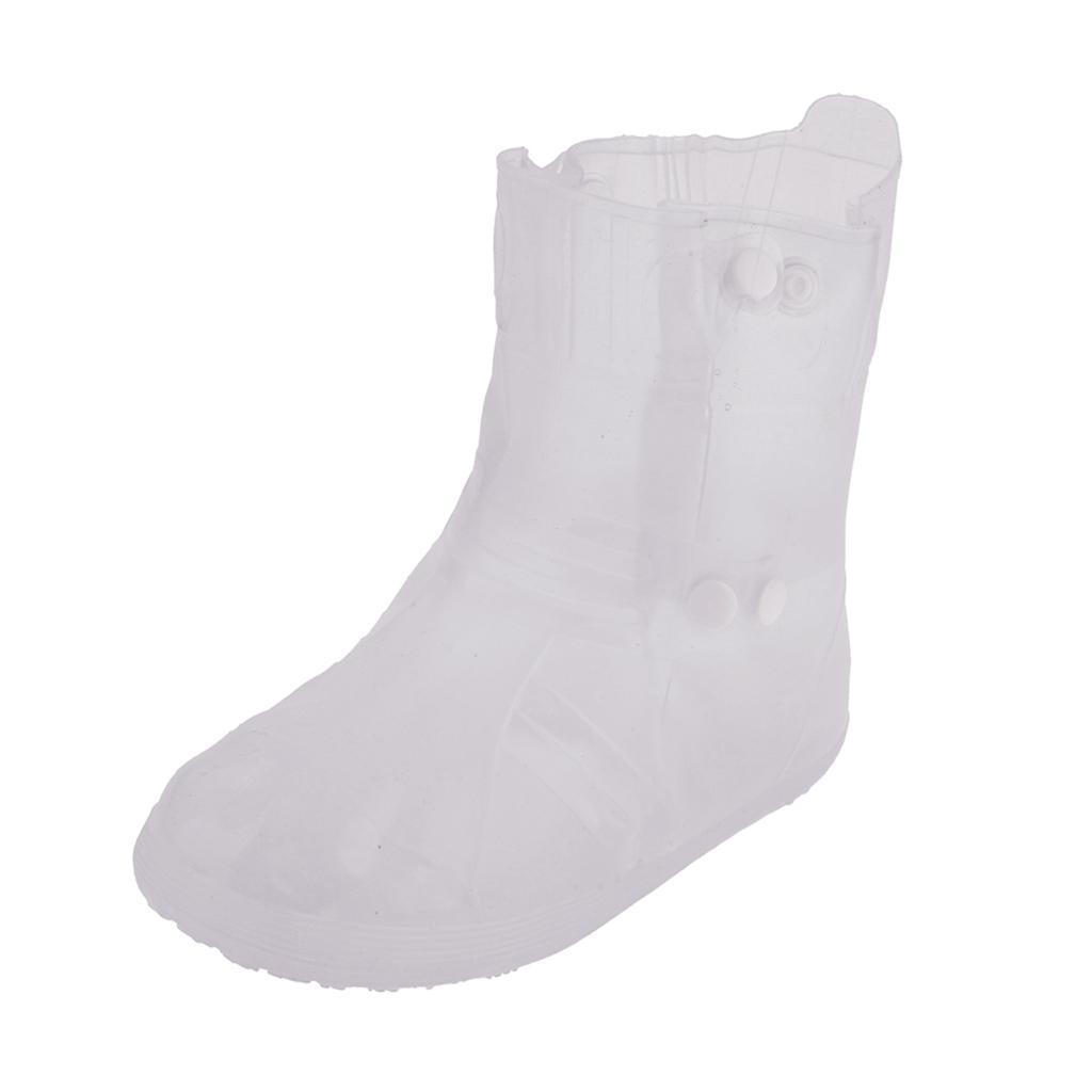 Waterproof Rain Snow Boots Shoes Covers Reusable Anti-Slip Foldable Thicken Sole Overshoes Galoshes, Women Men