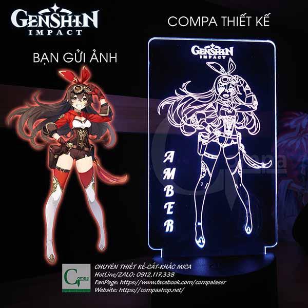 Đèn Ngủ Genshin Impact Amber Type 01