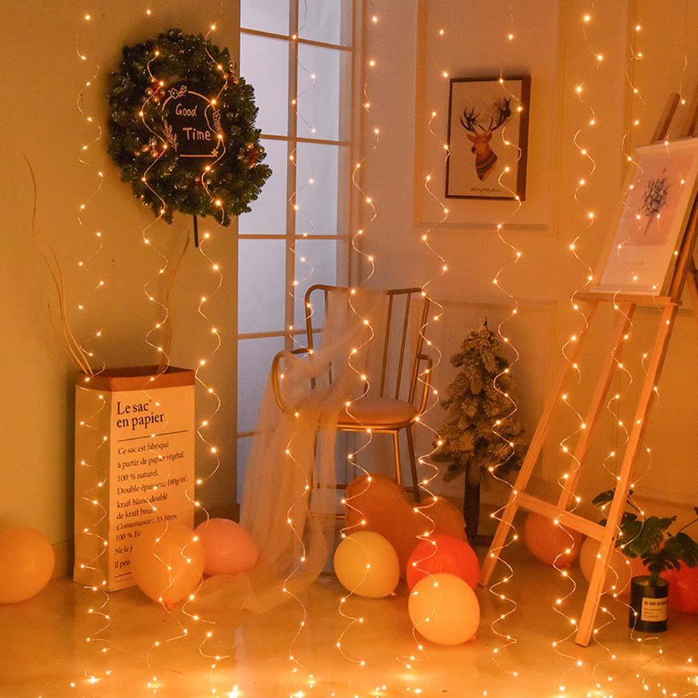 Rèm Tiệc Cưới 200LED Fairy Light USB String Light