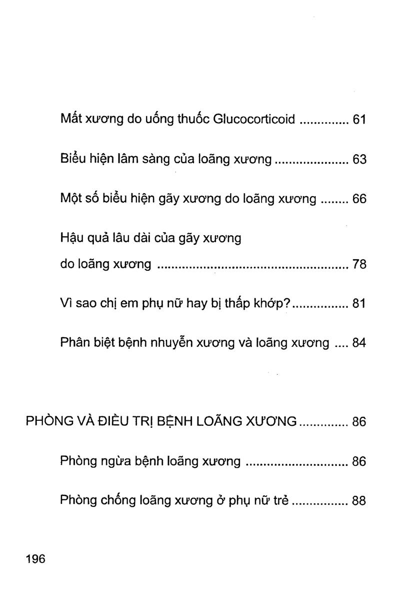 Sách Phòng Và Chữa Bệnh Loãng Xương