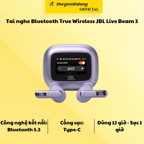 Tai nghe Bluetooth True Wireless JBL Live Beam 3 - Hàng chính hãng