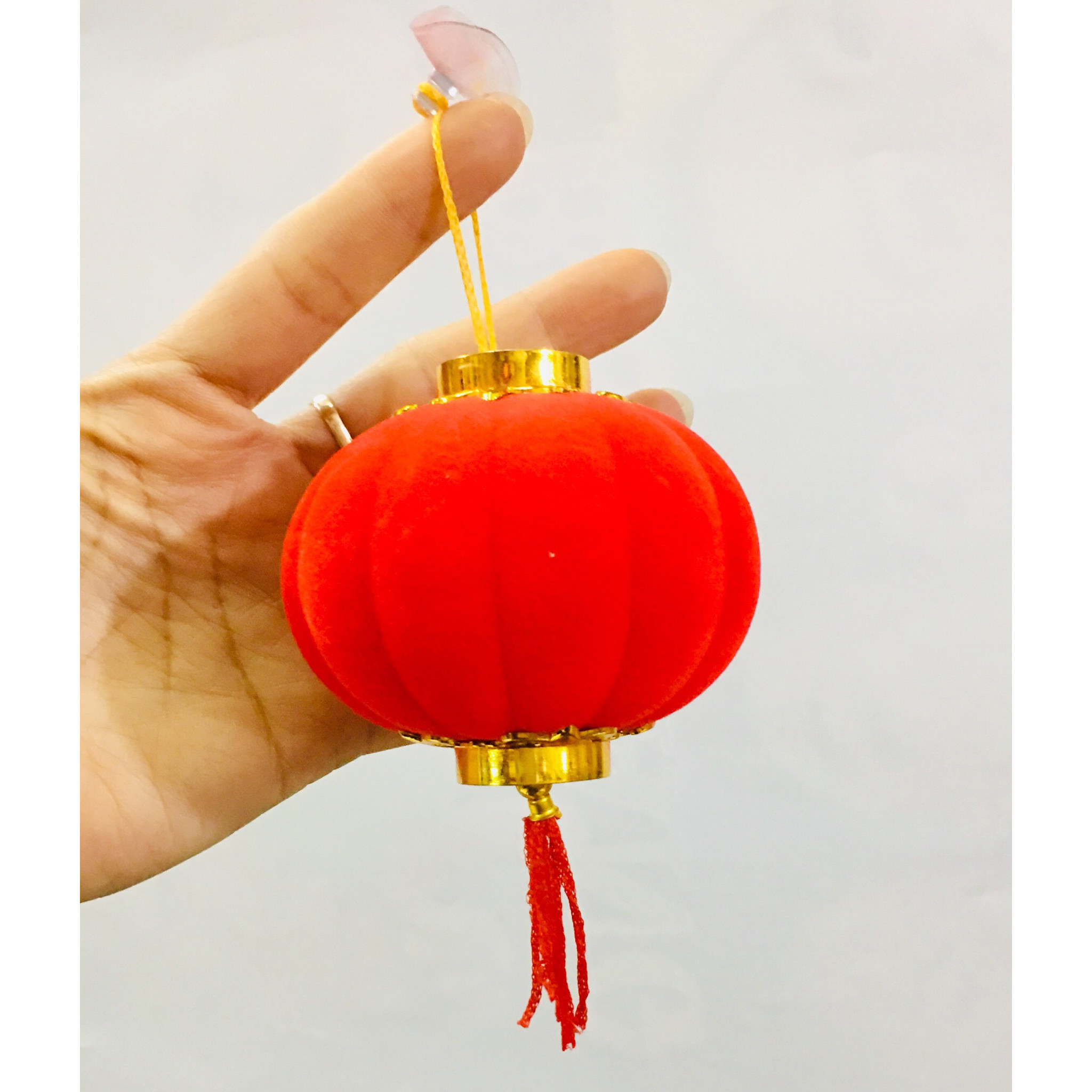 Dây đèn lồng trang trí tết combo 10 dây quả đường kính 4,5cm